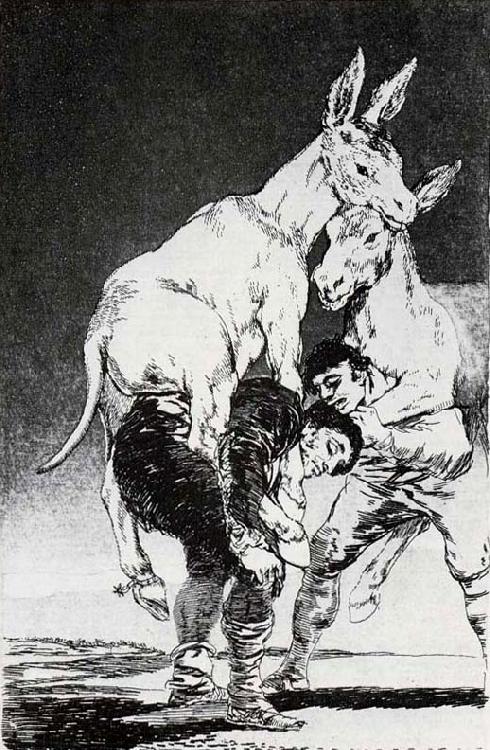 Francisco Goya Tu que no puedes oil painting image